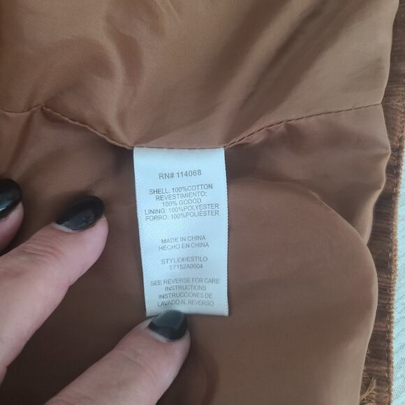 Ten Sixty Sherman ladies moto corduroy retro vibes jacket brown Size xs Hippie - Picture 9 of 10